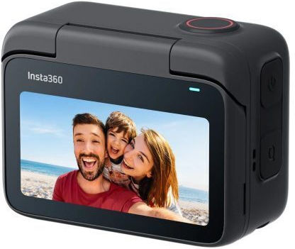 Insta360 GO 3S Motorcycle In-Helmet POV Bundle 128GB Action Camera 4K Ultra HD 360° Shooting Underwater with 2" Screen and Wi-Fi Midnight Black