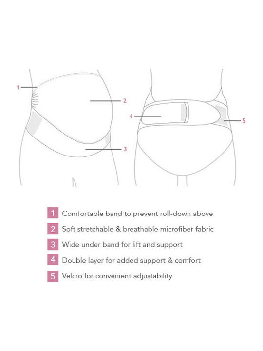 Adjustable Maternity Support Belt Velcro Beige Carriwell Bws-cw51xx-mpez