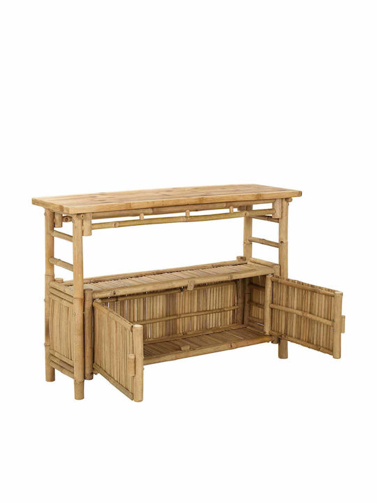 Plastic Outdoor Table Natural 110x35x75cm