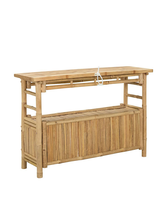 Plastic Outdoor Table Natural 110x35x75cm