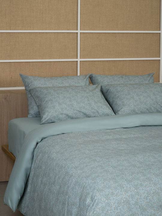 Sunshine Duvet Cover Cotton Single 170x250 Aqua