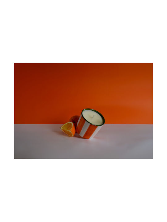 Ambientair Aromatic Candle In Jar With Orange Perfume 320gr