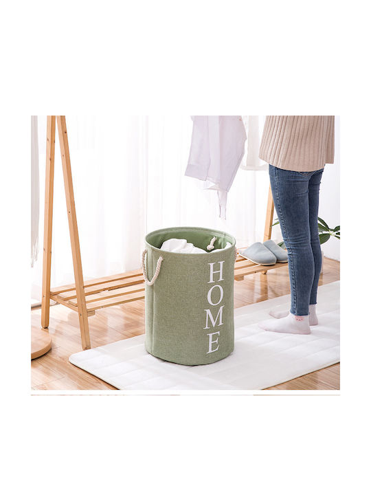 eBest Coș de Rufe Textil Pliabil Verde eBest Coș de Rufe Textil Pliabil Verde