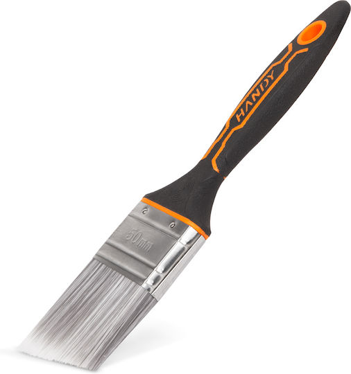 Angled Paintbrush 2 Inch 50 Mm Ergonomic Plastic Handle Washable Paint Varnish Stain
