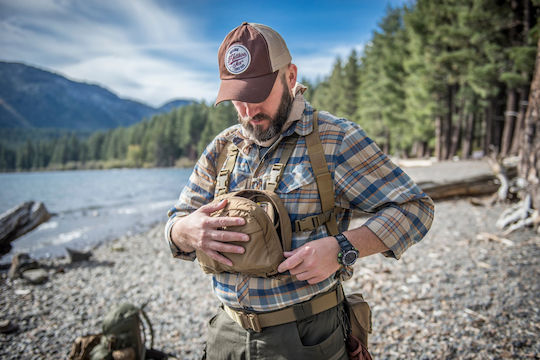 Helikon Tex Pack Numbat Military Chest Bag from Cordura Beige