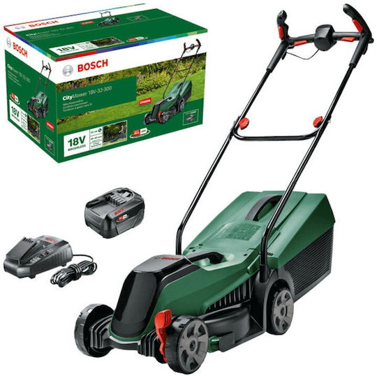 Bosch Μηχανή Γκαζόν Μπαταρίας