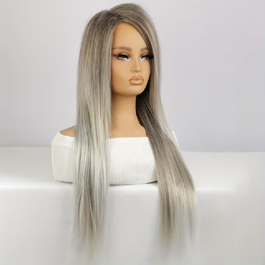 Animis Beauty Wig with Synthetic Hair in Gray Color 76cm