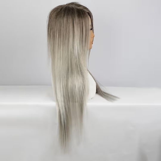 Animis Beauty Wig with Synthetic Hair in Gray Color 76cm