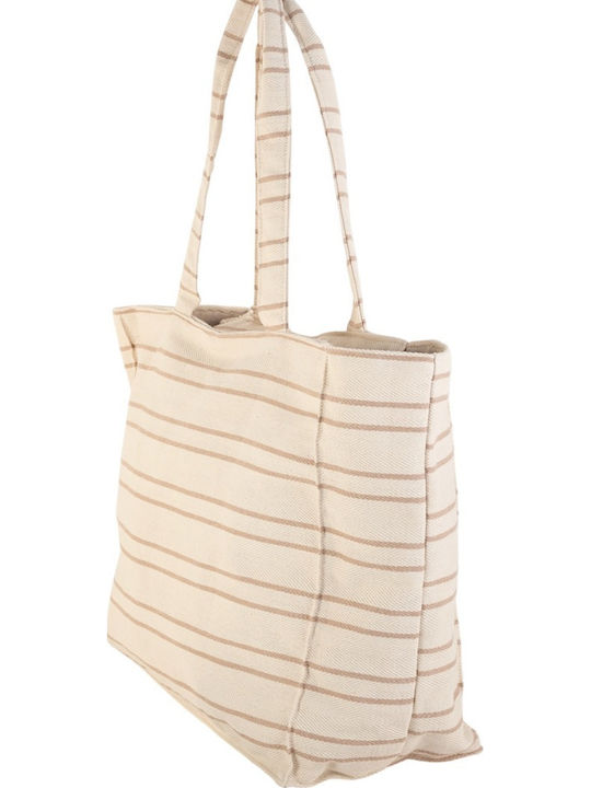 Kbas Stoff Strandtasche Beige