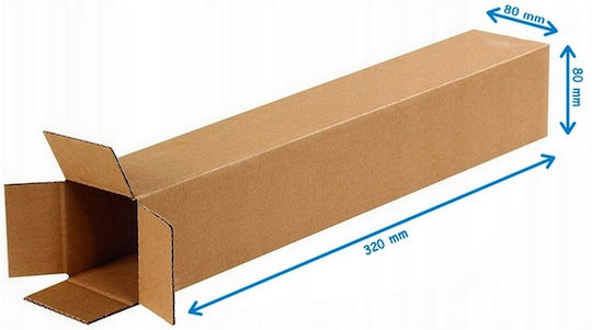 Картонена Тръба 80x80x320мм 3w 400г/м2 180 Бр