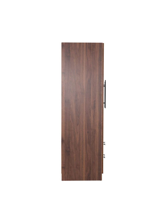 Τρίφυλλη Ντουλάπα Καρυδι 150x55.5x160cm