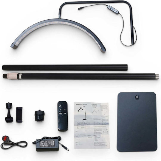 Lampă Led Semilună Lumină Lună Neagră 23 Inch 57cm 36w