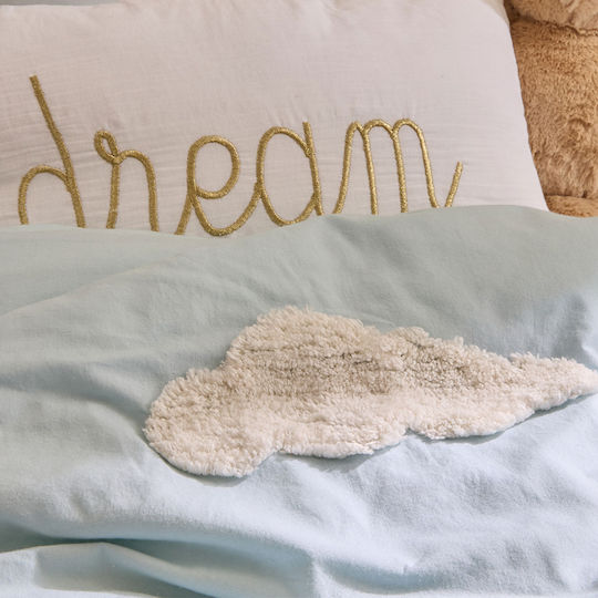 A-s Set Kids Duvet Cover Single With Pillowcase Light Blue 140x200cm