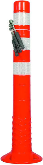Plastic Traffic Column in Red Colour 75x75cm
