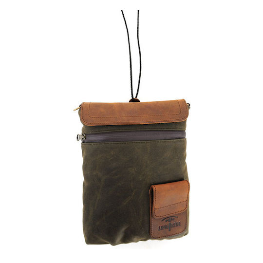 Longride Lederne Tanktasche Small Heritage Waxed Duffle Tank Bag Khaki Ranger