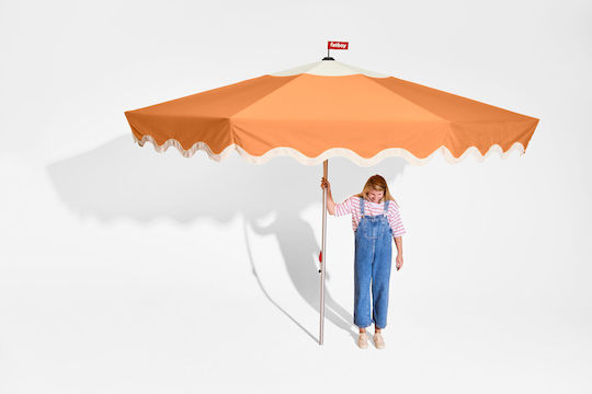 Umbrelă Pătrată Din Aluminiu Portocalie 3.5x3.5m