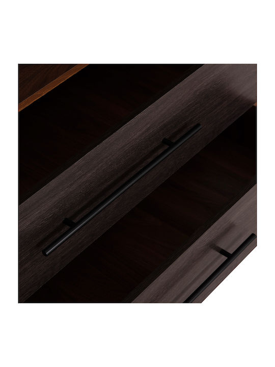 Dulap Triplă cu Loft Nucă 150x55.5x160cm