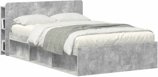 vidaXL Wooden Bed Headboard Gray