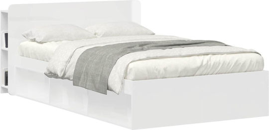 vidaXL Wooden Bed Headboard White