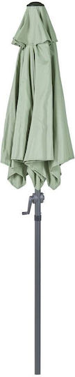 Umbrelă Suspendată Rotundă Din Aluminiu Siesta Verde Φ1.84m