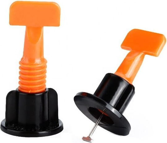 Tile Leveling Set 50 Clips + Key Tile Alignment System Reusable Precise Installation