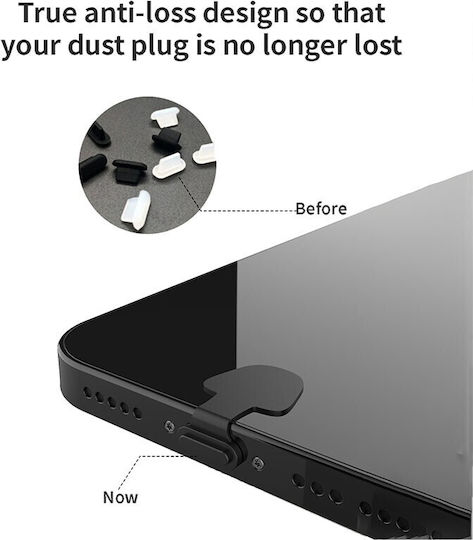 OEM Anti Dust Type-C Anti-Dust Plug Mobile Phones Black