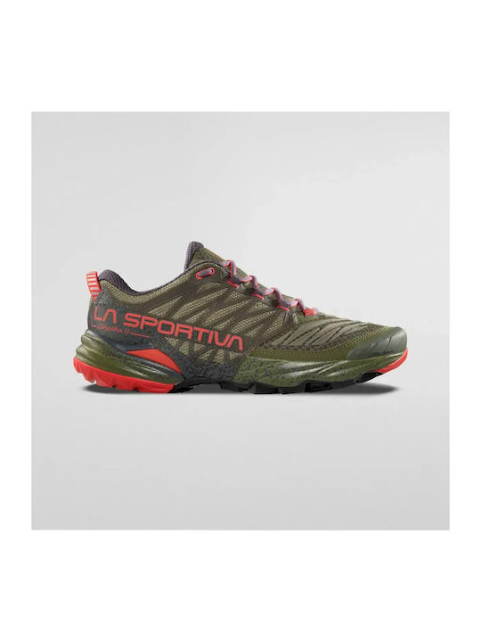 Akasha Ii Men's Trail Running Sport Shoes Cypress / Mountain Red