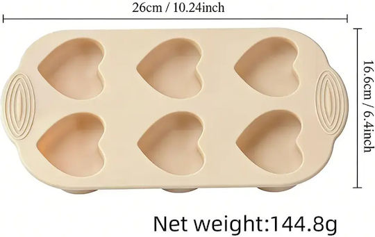 Silikon-Backform 3D Herz