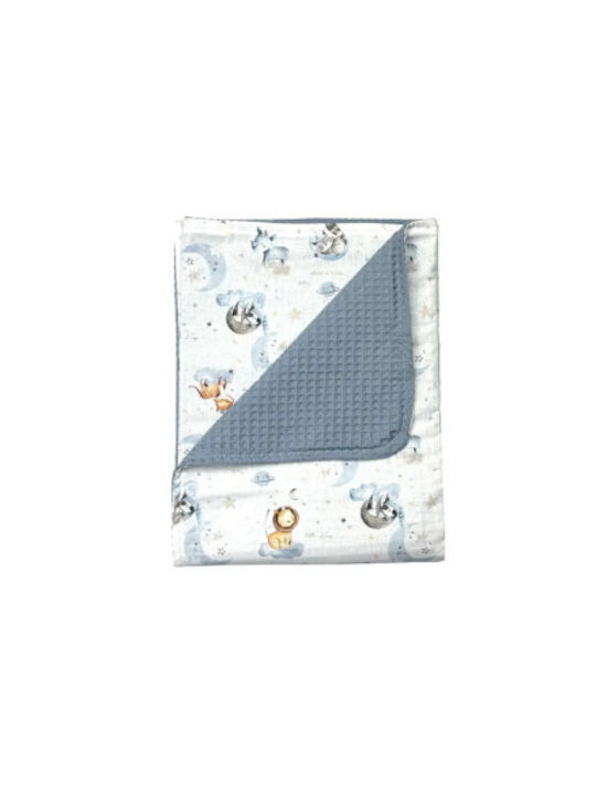 Baby Star Babydecken Wickeltücher für Kinderzimmer Waffel Mehrfarbige 75x100cm