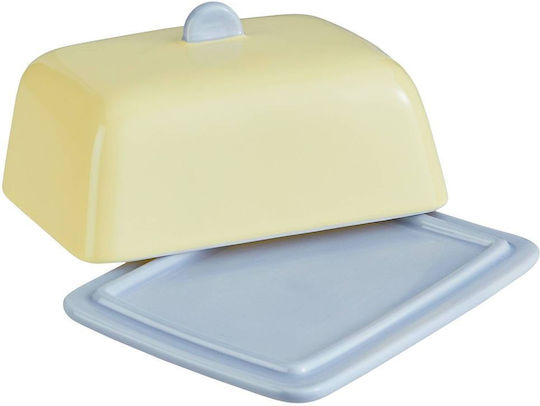 Butter Βουτυριέρα Κεραμική Κίτρινη Κίτρινο Κεραμικό Πορσελάνη Μήκος 13cm X Πλάτος 10cm X Ύψος 8cm