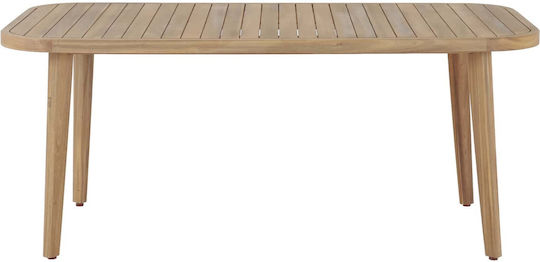 Dining Room Table Made of Solid Wood Natural 180x90x76cm