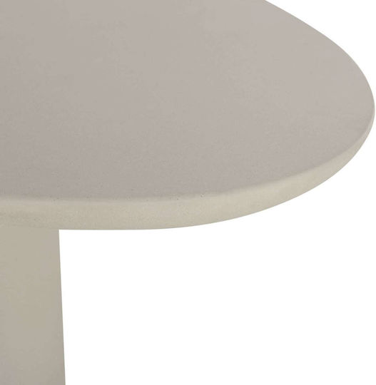 Dining Room Table Made of Beige Concrete 240x100x75cm