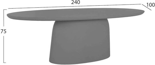 Τραπεζαρίας Γκρι 240x100x75εκ. Τραπεζαρίας Γκρι 240x100x75εκ.