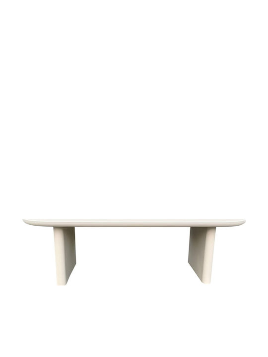 Dining Room Table with Beige Concrete Top 240x100x75cm