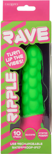 Calexotics Ripple Vibrator Κλασικός Δονητής Πράσινος
