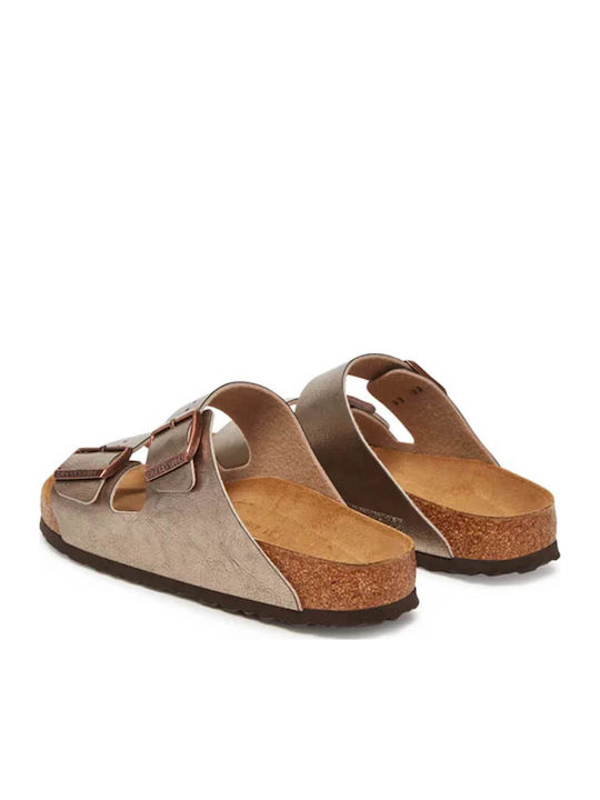 Arizona Women's Flat Sandals in Brown Color Narrow Fit
