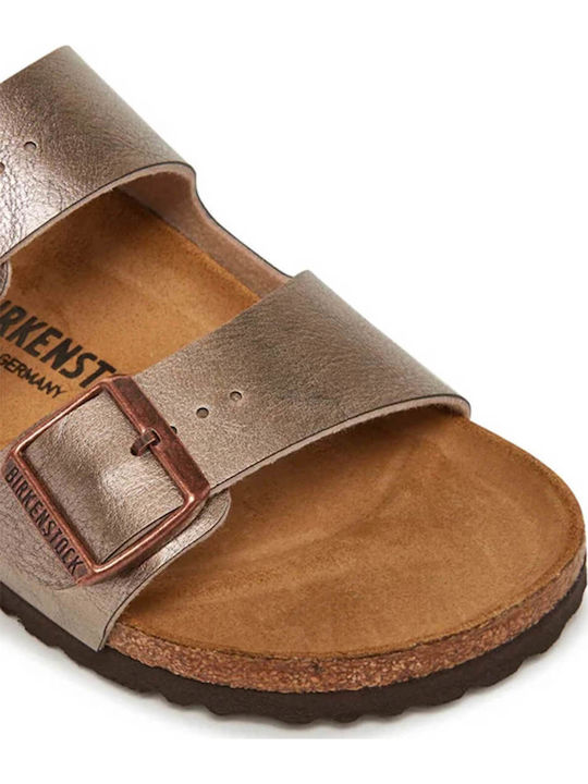 Arizona Women's Flat Sandals in Brown Color Narrow Fit