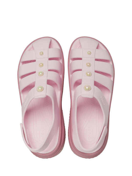 Stomp Fisherman Women's Flat Sandals in Pink Color