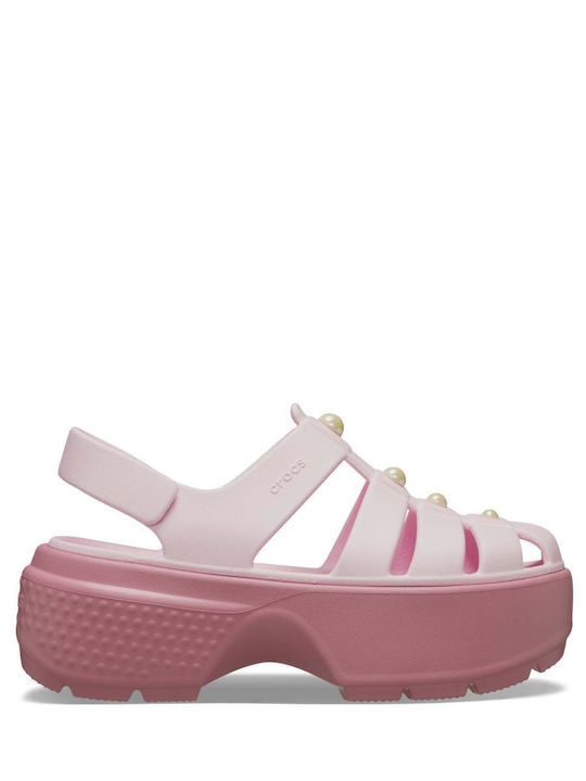 Stomp Fisherman Women's Flat Sandals in Pink Color
