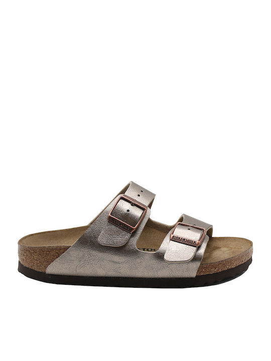 Arizona Women's Flat Sandals in Brown Color Narrow Fit