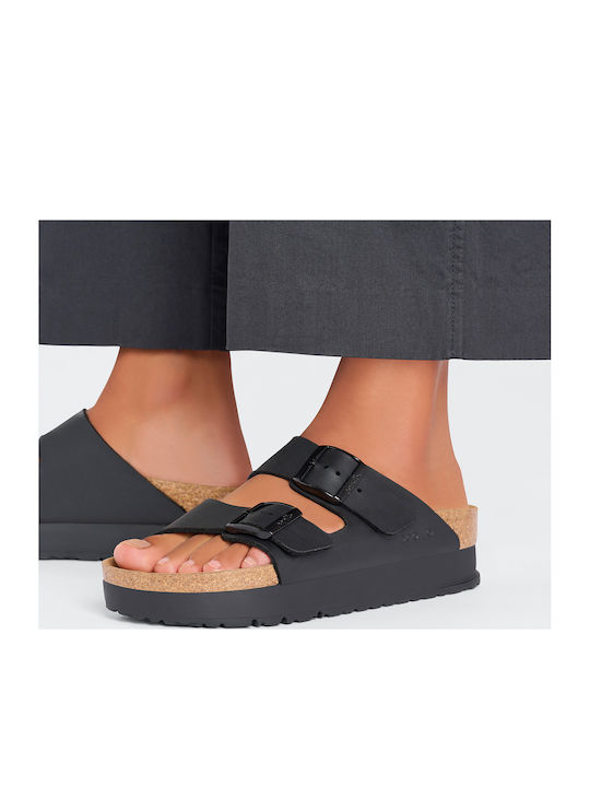 Arizona Γυναικεία Ανατομικά Σανδάλια Μαύρα Narrow Fit
