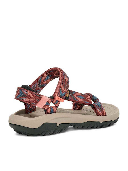 Hurricane Women's Flat Sandals Sporty Burgundy