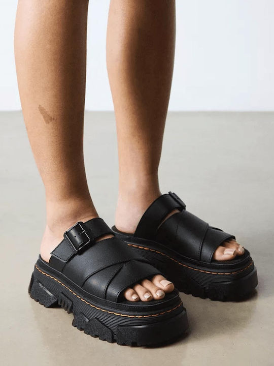 Dr. Martens Slide Δερμάτινα Σανδάλια Μαύρα Dr. Martens Slide Δερμάτινα Σανδάλια Μαύρα