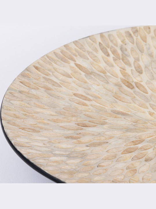 Platou Decorativ Alb 33x33x6 cm