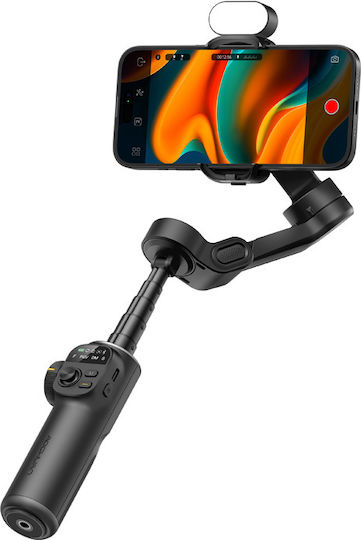 Aochuan X2 RGB Gimbal Mobile Phone with 3-Axis Stabilization and 2 Hours Battery Life Black