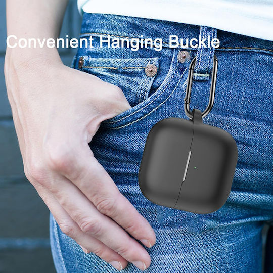 Techsuit Smooth Ultradünne Silikon-Hülle in Schwarz für Huawei FreeClip 2