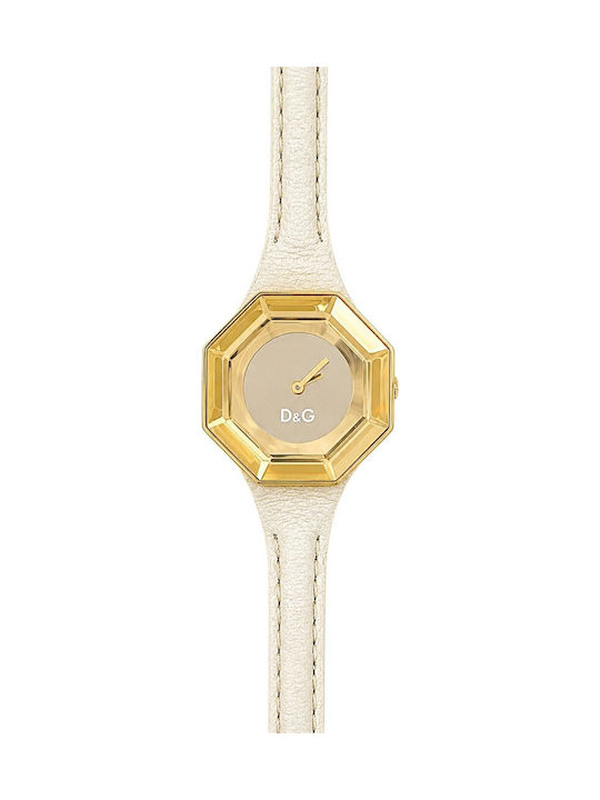 Dolce & Gabbana Women's Watch with Beige Leather Strap