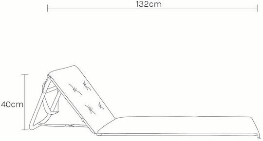 Sunnylife Mango Bay Beach Sunbed Yellow Foldable