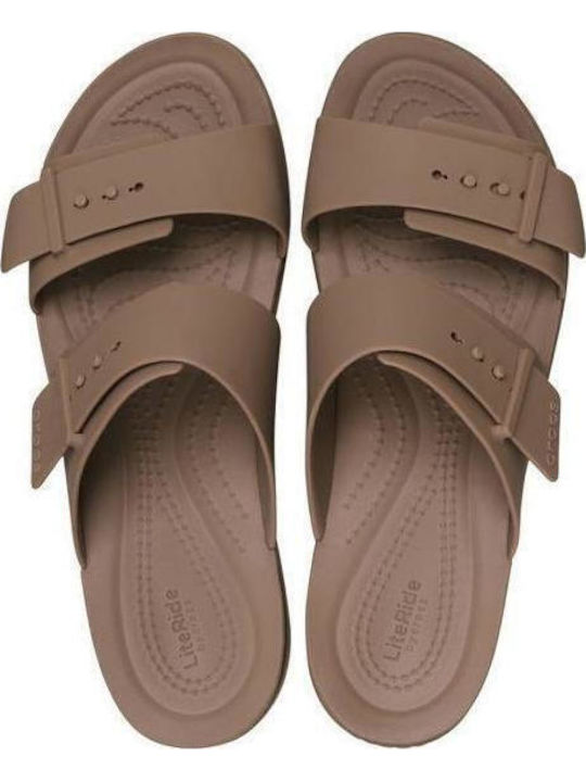 Brooklyn Γυναικεία Σανδάλια Flatforms Καφέ
