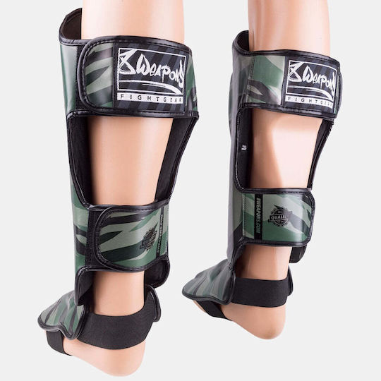 8 Weapons Adults Black Shin Guards